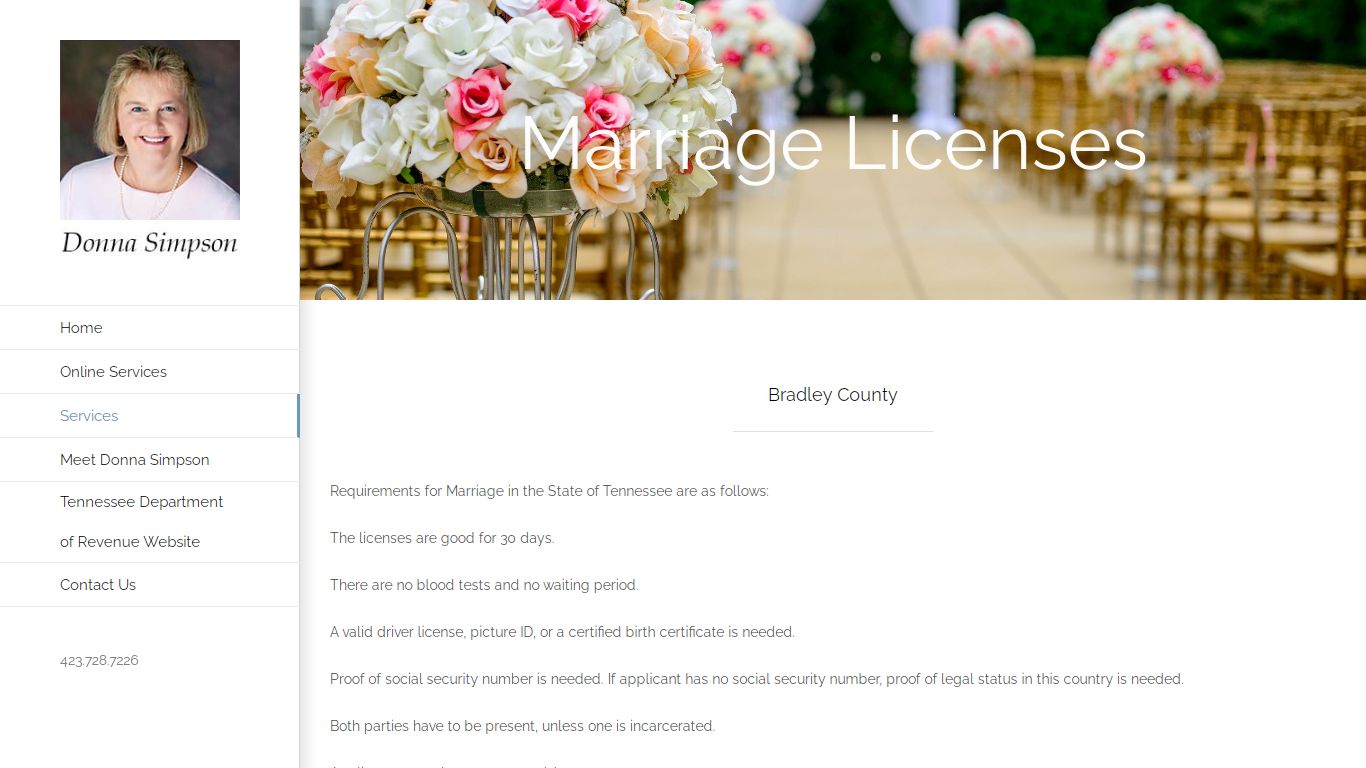 Marriage Licenses – Bradley County Clerk